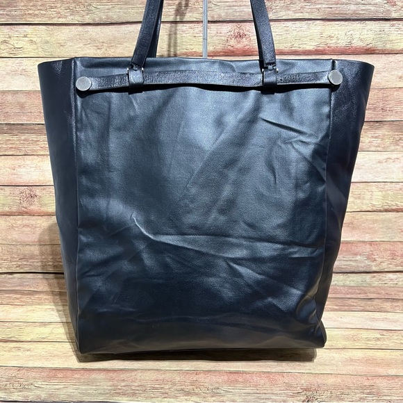 Tiffany & Co. Black Leather Large Tote - Picture 3 of 11